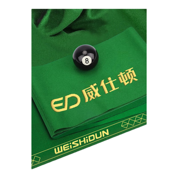 威仕顿台球桌布台尼 台泥黑八九尺桌球台布加厚绒 含底布边布