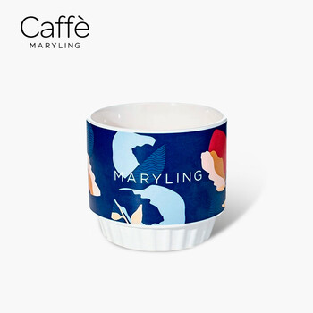 CAFFE MARYLING咖啡豆「设计师原创系列-玫瑰花语」陶瓷精品咖啡马克杯