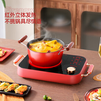 龙的（longde）电陶炉家用电磁炉9档控温 2200W大功率 LD-DTL2282