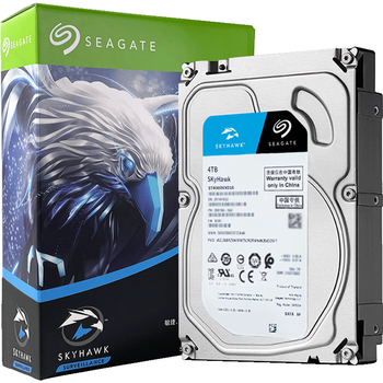 希捷（SEAGATE）安防硬盘 4TB 256MB SATA CMR垂直 机械硬盘 视频储存 三年质保 希捷酷鹰 3.5英寸ST4000VX016
