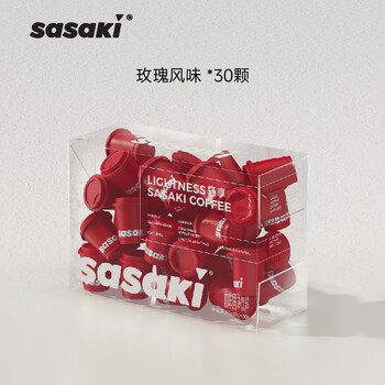 SASAKI玫瑰风味30颗 速溶冻干咖啡粉0蔗糖添加0脂