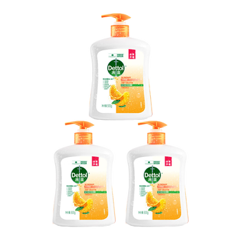 滴露洗手液【热销TOP】抑菌洗手液自然清新500克清洁不伤手×3瓶