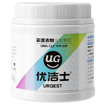 优洁士  婴儿彩漂粉漂白剂爆炸盐洗衣去污渍强 彩漂衣物活氧颗粒450g