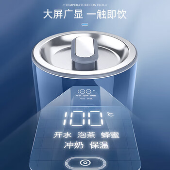 morphy richards 摩飞电热水壶 柔音烧水壶热水壶 家用304不锈钢开水壶 1.5L MR6071 灰