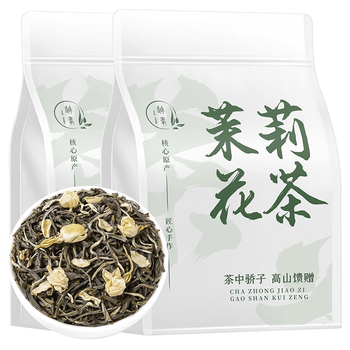 越峰特级茉莉花茶春茶新茶袋装茉莉花茶茶叶自己喝口粮茶2袋共500g