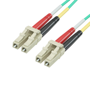 广昌兴(G.C.X)万兆多模光纤跳线LC-LC 3M OM4双工2个芯阻燃低烟无卤 LSZH 耐弯折抗弯曲数据中心机房布线