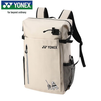尤尼克斯（YONEX）羽毛球包大容量独立鞋仓运动时尚双肩背包BA317CR卡其色