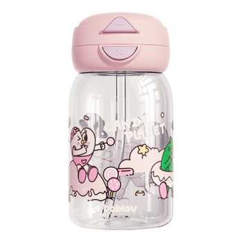 BABLOV儿童水杯女生夏高颜值便携tritan塑料杯可爱大容量水壶运动吸管杯
