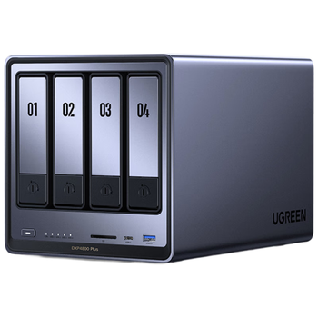 绿联私有云DXP4800 Plus 8G内存16T四盘位NAS网络存储个人云硬盘家庭服务器 万兆网口 手机平板扩容