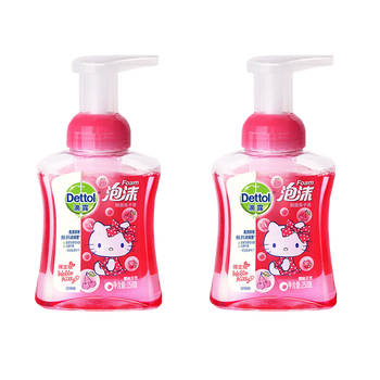 滴露【热销TOP】泡沫抑菌洗手液樱桃芬芳250mlHelloKitty限定版×2瓶