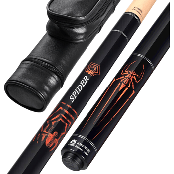 奥秘新代黑寡妇台球杆大头黑8球杆中式八球分体桌球杆美式16彩九球杆