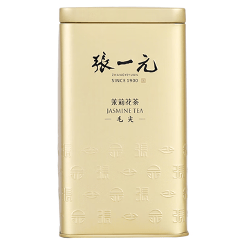 张一元茉莉花茶叶毛尖浓香型老北京伴手礼品金罐口粮茶特种200g礼盒装