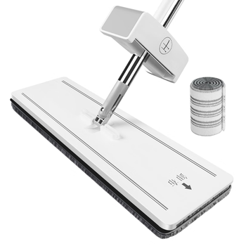 美丽雅平板拖把45cm杆长137cm2布免手洗干湿两用一拖净2025家用拖地神器