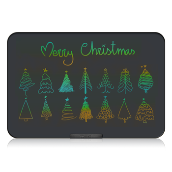 纽曼28英寸彩色充电版高亮液晶大屏电子黑板手写板儿童画板办公写字绘画男女孩新春年货节生日礼物黑色