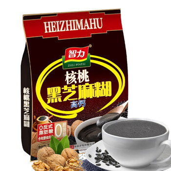 智力核桃黑芝麻糊720g/袋独立包装五谷代餐冲泡即食家庭装营养早餐
