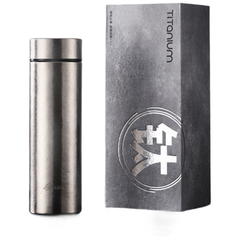 天喜钛杯男士保温杯茶水分离泡茶杯子户外便携商务水杯礼盒节日礼物