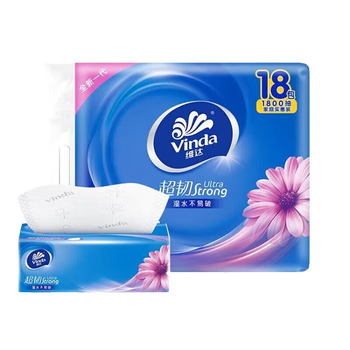 维达（Vinda）抽纸【居家囤 整箱发】抽纸 18包*3提 V2283 整箱出售