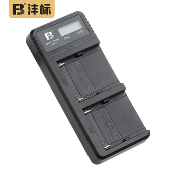 沣标（FB）NP-F970/F750/F550补光灯/监视器/无线图传/LED摄影灯专用锂电池NP-F系列快速座充充电器QC3.0快充