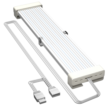 科乐浦（KELEPU）霓彩线软灯板 显卡3X8PIN发光板（不含供电线）5V3针/ARGB神光同步/TPE硅质/轻薄易弯 26CM 白色