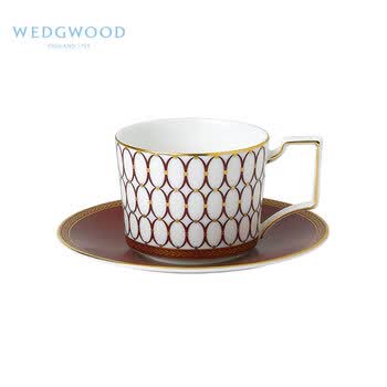 Wedgwood威基伍德金粉年华鎏金红杯碟组