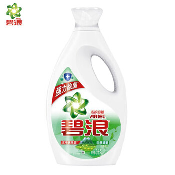 碧浪 洗衣液 洁净更除菌自然清新3kg 清洁留香家庭装低泡手洗机洗
