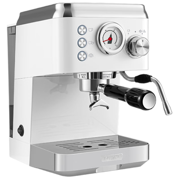 MAXIM’S  DE PARIS半自动精准控温即热式锅炉诺丁MKA93家用小型半自动意式浓缩咖啡机 白色