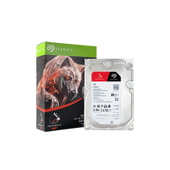 希捷（SEAGATE）NAS硬盘8TB 256MB 7200转 CMR垂直 网络存储 SATA 酷狼机械硬盘 数据恢复服务 3.5英寸