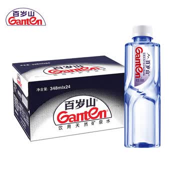百岁山饮用天然矿泉水348ml*24整箱 饮用水 办公会议用水