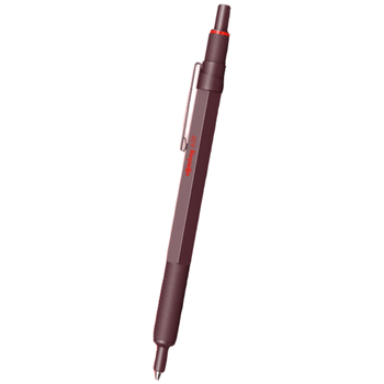 红环（rotring）圆珠笔 高颜值办公用品学生书写绘画制图设计专业文具600系列 安克拉红圆珠笔 黑色笔芯