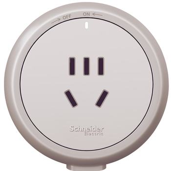 施耐德电气轨道插座可移动墙壁挂无线多功能电源插排可搭配白咖轨道五孔咖色