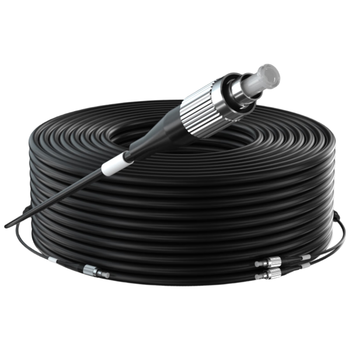 柏森德 室外单模铠装成品光缆 2芯FC-FC 150米 两芯家用光纤线入户架空免熔接 BSD-2X4T-FC150