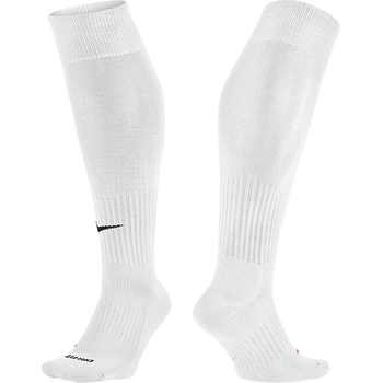 耐克NIKE基础长筒白色防滑耐磨透气足球袜子 SX4120-101 L（26-28cm）