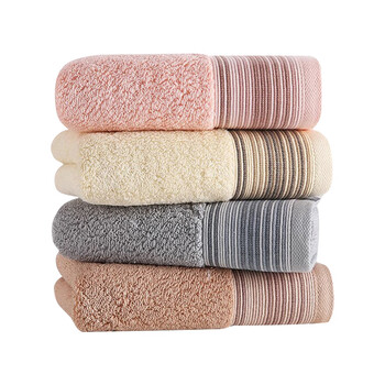 金号 4A抗菌毛巾 新疆长绒棉毛巾 KJ1059 76*34cm 黄粉灰棕 四条装