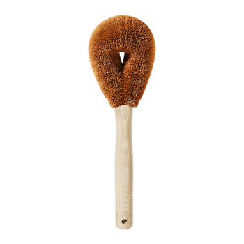 五月花锅刷椰棕厨房专用长柄刷锅神器清洁刷子去污洗碗不伤锅家用木刷