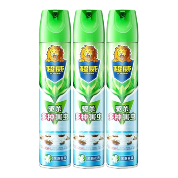 超威（SUPERB）家用室内喷雾剂灭虫灭蚊子家用 杀虫气雾剂茉莉清香600*3瓶