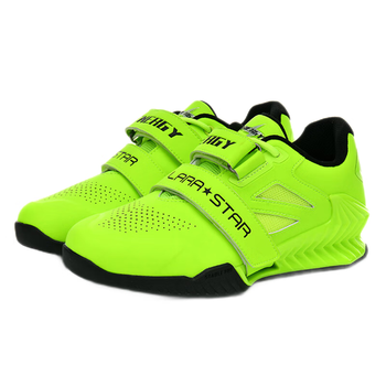 劳拉之星能量二代深蹲鞋硬拉抓挺举室内力量综合训练健身鞋 荧光绿41码