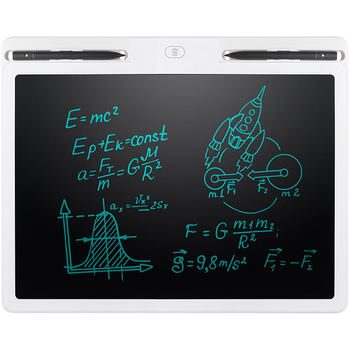 纽曼16英寸儿童液晶画板手写板电子小黑板办公写字板宝宝绘画涂鸦草稿纸板留言备忘男女孩生日礼物白色