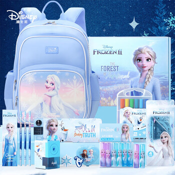 迪士尼（Disney）文具套装 小学生书包儿童文具礼盒学习用品开学大礼包 7-14岁女孩生日礼物 艾莎公主