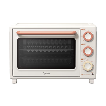 美的小滋味系列35L家用大容量多功能电烤箱烘焙专用 独立控温/机械操控/内置炉灯/多功能烘焙PT3508