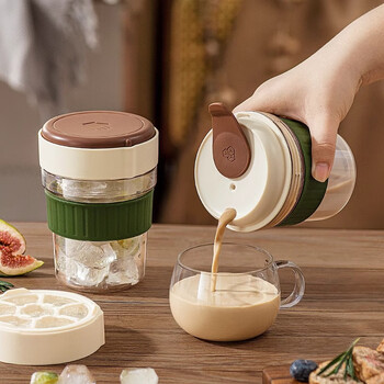 onlycook咖啡杯水杯带盖冰杯 带冰格冷饮 旅游便携喝水杯制冰咖啡杯子