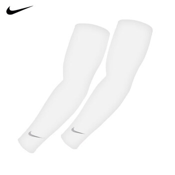 耐克（NIKE）护臂防晒抗紫外线薄款袖臂套透气骑行训练跑步白色NRS66107L/XL码