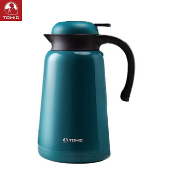 特美刻1.9L大容量保温水壶双层316不锈钢暖瓶热水瓶TJ70009 蓝色