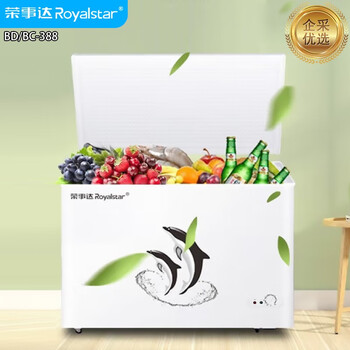 荣事达（Royalstar）冷柜.大容量全冷冻卧式冰柜家用冷藏冷冻两用冰柜冷冻柜 388升单温【企采购】