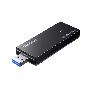 绿联USB无线网卡WiFi6千兆 智能免驱AX3000双频5G网卡 台式机专用WiFi接收器电脑笔记本无线网络发射器