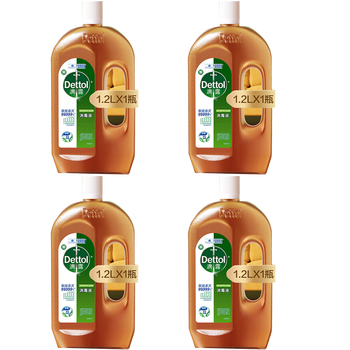 滴露消毒液【热销TOP】消毒液1.2L强效除菌家庭健康×4瓶