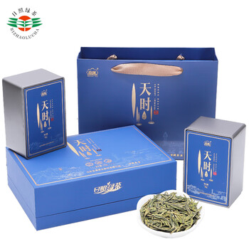 日照绿茶2025新茶有机绿茶清香型豆香特级120g天时茶叶礼盒山东特产礼品