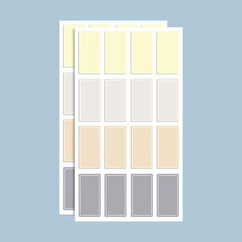 誉禾不干胶标签贴纸便签贴分类标记贴防水姓名贴学生记事贴n次贴手账贴 10张小号160枚 4245