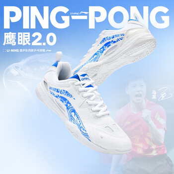 李宁（LI-NING）乒乓球鞋羽毛球鞋鹰眼2.0国家队比赛训练运动鞋男女款 42 