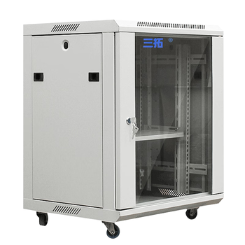 三拓 机柜12U高665宽550深400网络服务器机柜 多库发货 壁挂落地监控弱电交换机柜 19英寸标准ST.6612