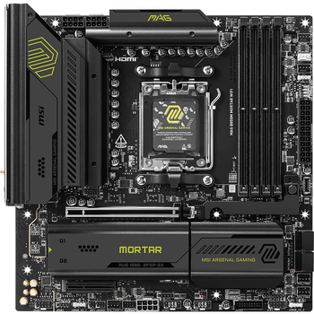 微星（MSI）MAG B850M MORTAR WIFI7迫击炮主板 5G网口 支持CPU 9950X/9800X3D/9700X/9600X(AMDB850/AM5接口)